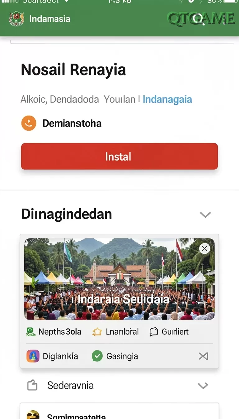 Cuplikan layar AJOTOTO — menu navigasi
